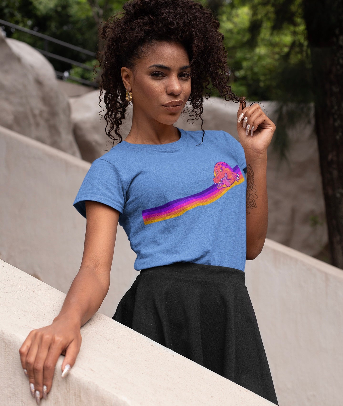 Retro Rainbow - Tshirt
