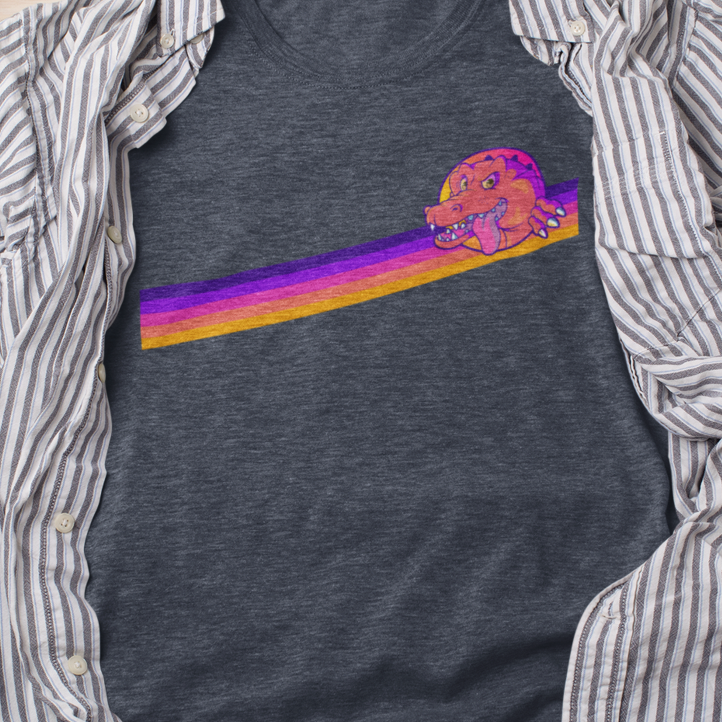 Retro Rainbow - Tshirt